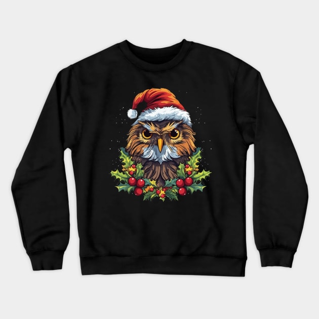 Owl Christmas Crewneck Sweatshirt by JH Mart